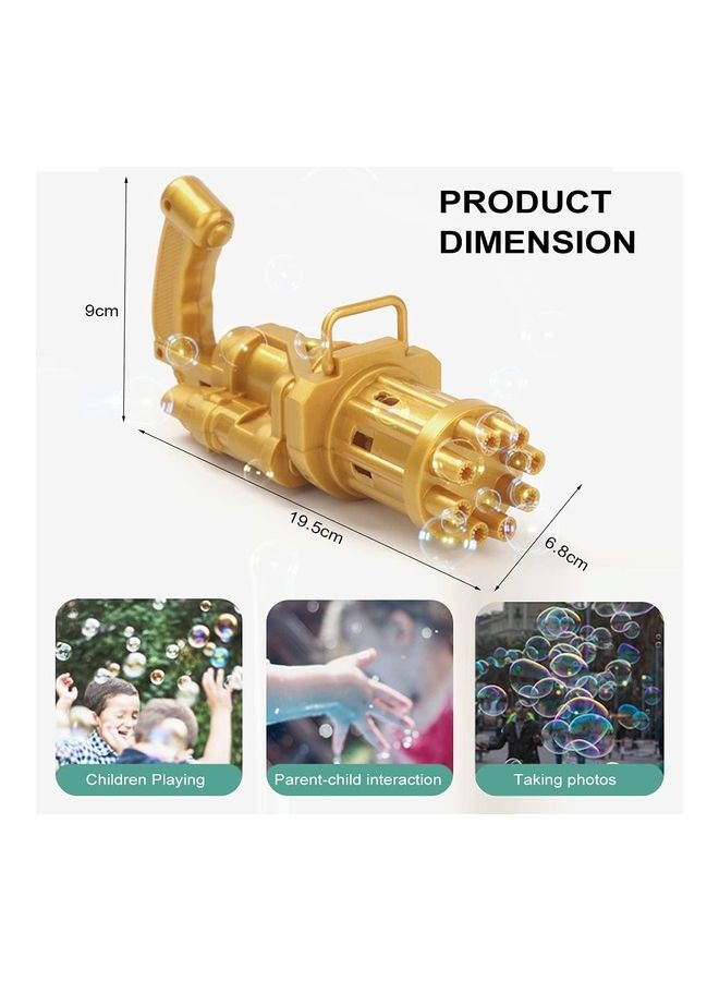 8-Hole Electric Bubble Maker Machine Gun Toy - Image 3