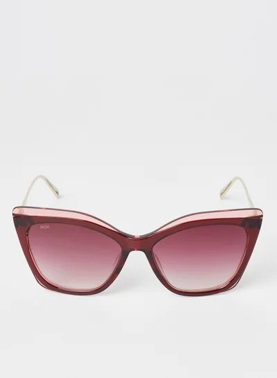 MCM Women's Full Rim Acetate Butterfly Sunglasses - Lens Size: 55 mm