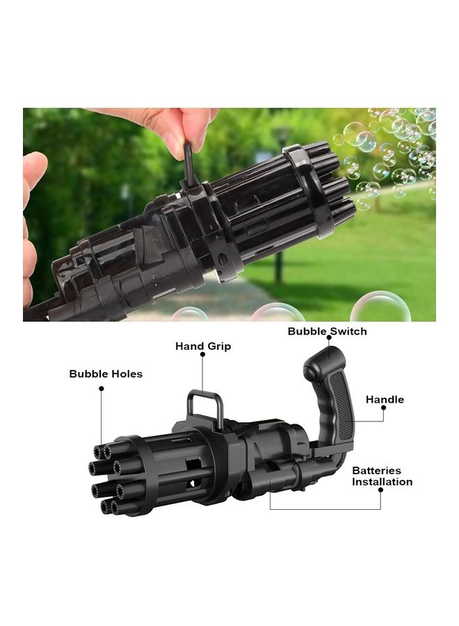 8-Hole Electric Bubble Maker Machine Gun Toy - Image 2