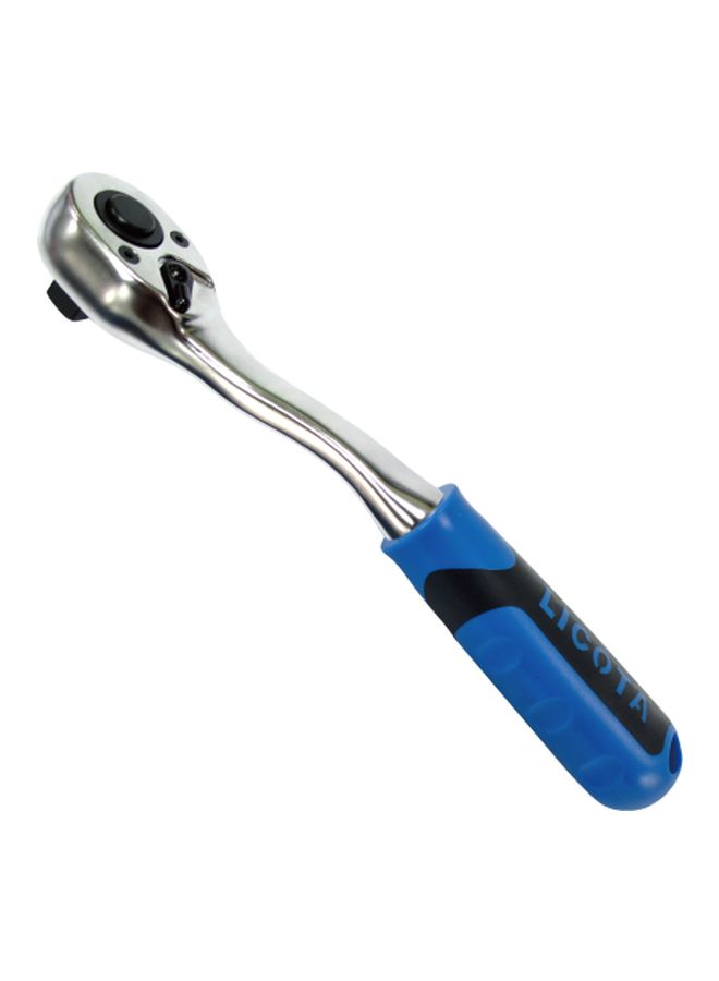 LICOTA - 1/2-Inch Drive Extendable 72-Teeth Ratchet Handle Silver/Blue 30x3x2.7cm - Image 1