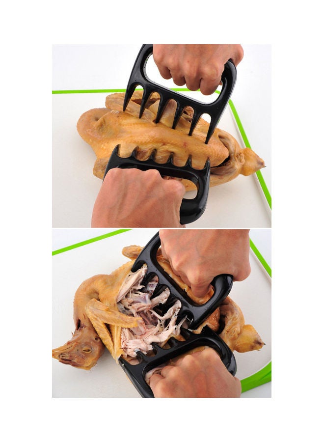 شوك بمخالب للحم من قطعتين أسود  - Image 3