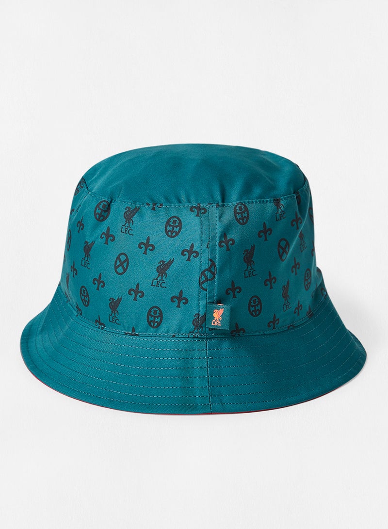 Nike - Liverpool F.C. Reversible Bucket Hat Teal/Red - Image 1