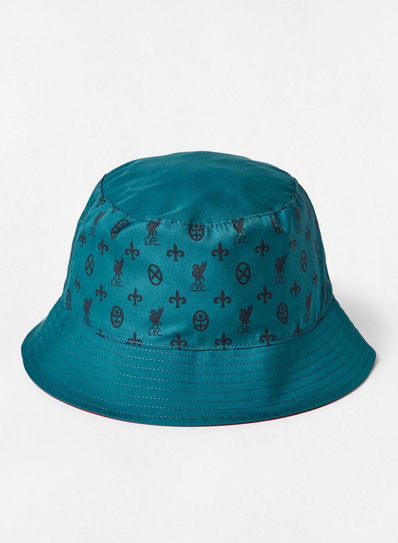 Nike - Liverpool F.C. Reversible Bucket Hat Teal/Red - Image 1