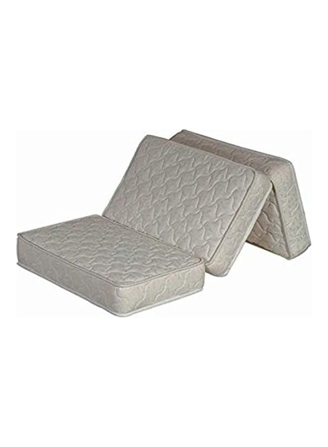 DEEP SLEEP Every Night Anti-Allergen Folding Foam Mattress Beige/Blue 90x180x10cm  - Image 1