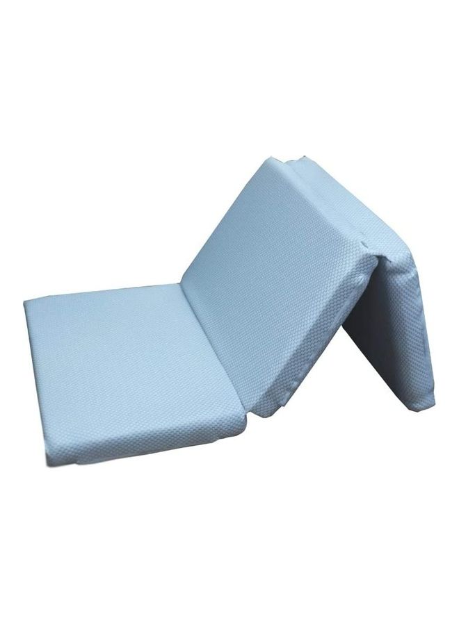 DEEP SLEEP Every Night Anti-Allergen Folding Foam Mattress Beige/Blue 90x180x10cm  - Image 2