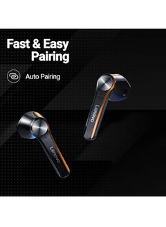 Lenovo QT81 TWS Bluetooth In-Ear Earbuds With Charging Case Black/Blue/Silver  - Image 4