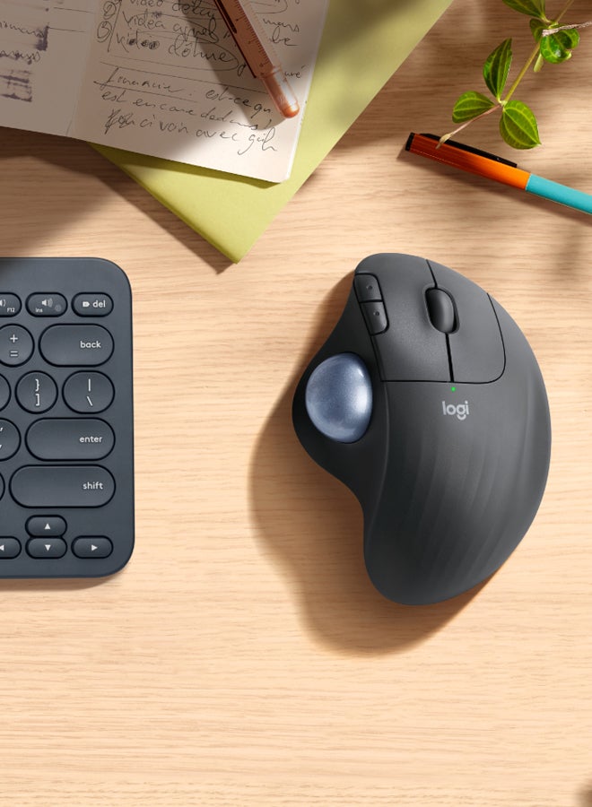 Logitech - ERGO M575 Wireless Trackball Mouse Graphite - Image 1