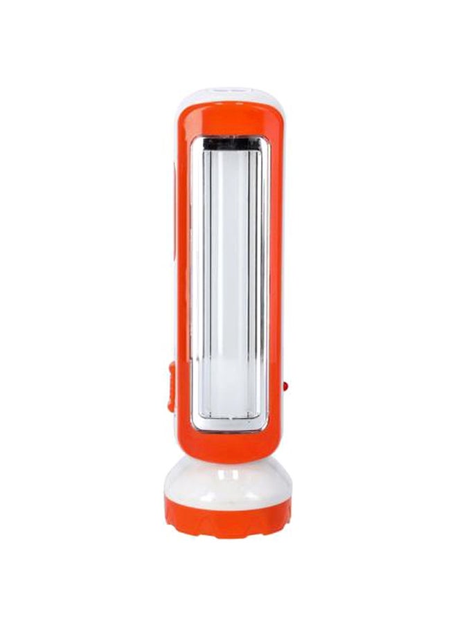 KRYPTON - Rechargeable Solar LED Flash Light With Emergency Light Orange/White - Image 1