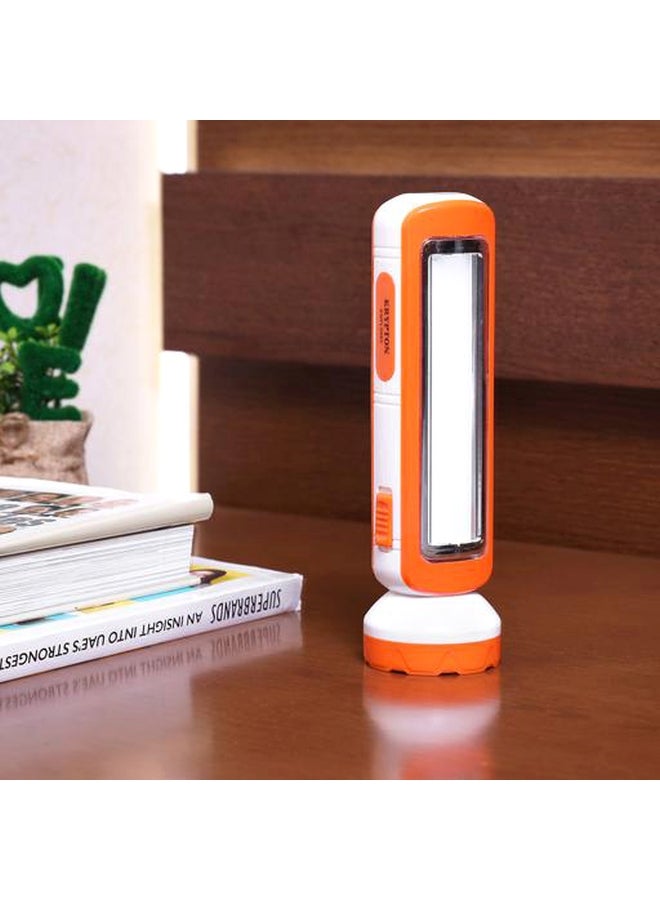 KRYPTON - Rechargeable Solar LED Flash Light With Emergency Light Orange/White - Image 1