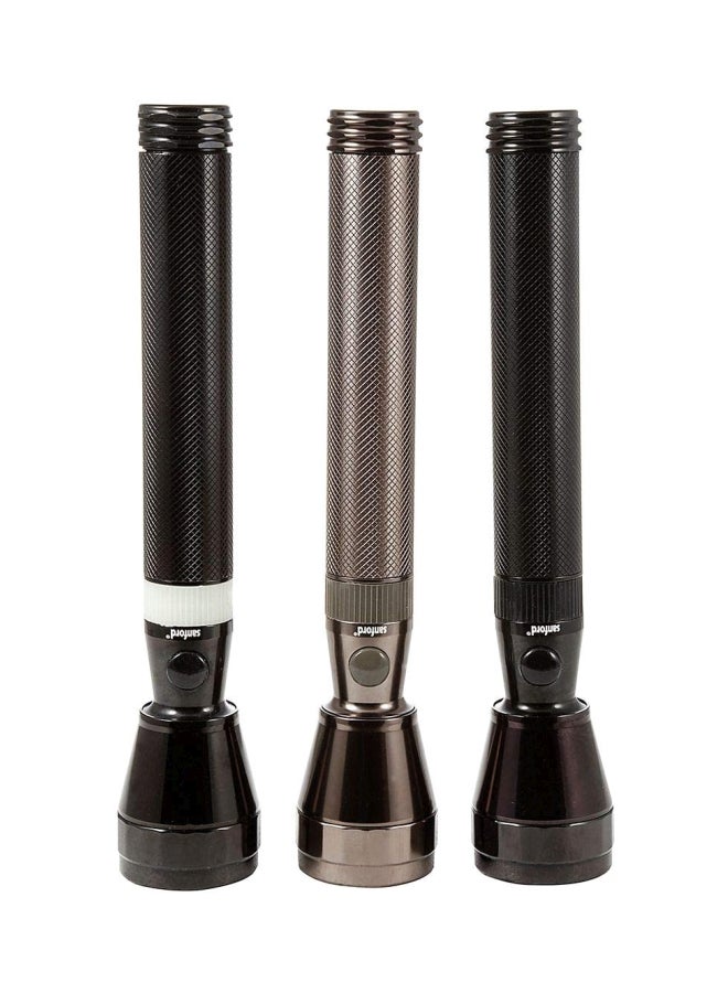 سانفورد طقم كشاف LED قابل للشحن من 3 قطع أسود/ أبيض - Image 1