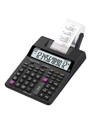 آلة حاسبة صغيرة بخاصية الطباعة طراز HR-100RC-BK-DC أسود - v1624119054/N34023786A_1
