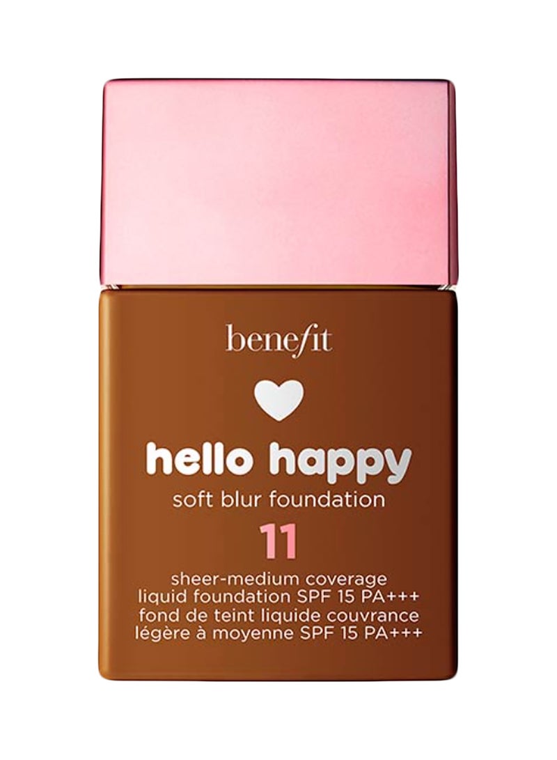 Benefit Cosmetics - Hello Happy Soft Blur Foundation 11Dark Neutral - Image 1