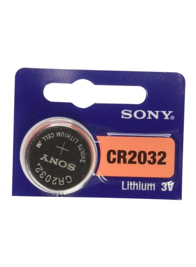 CR2032 Button Cell Lithium Battery Silver
