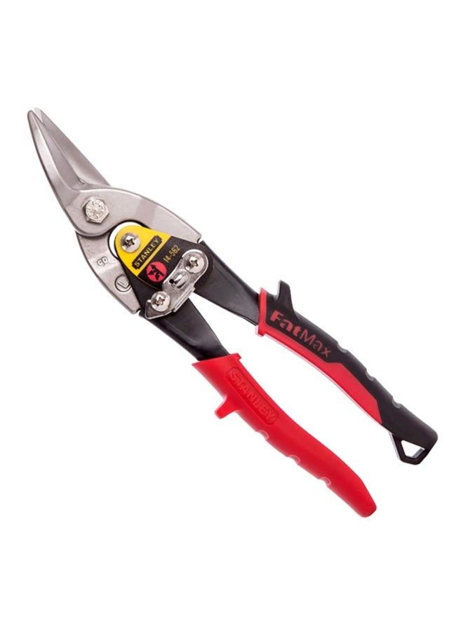 Stanley Aviation Snip Left Pliers Silver/Red/Black  - Image 1