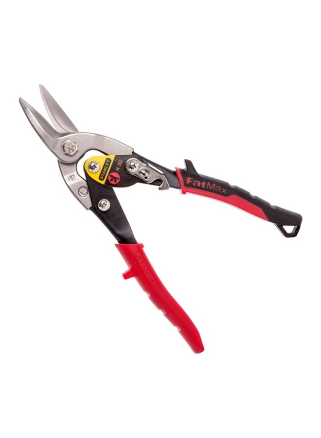 Stanley Aviation Snip Left Pliers Silver/Red/Black  - Image 2