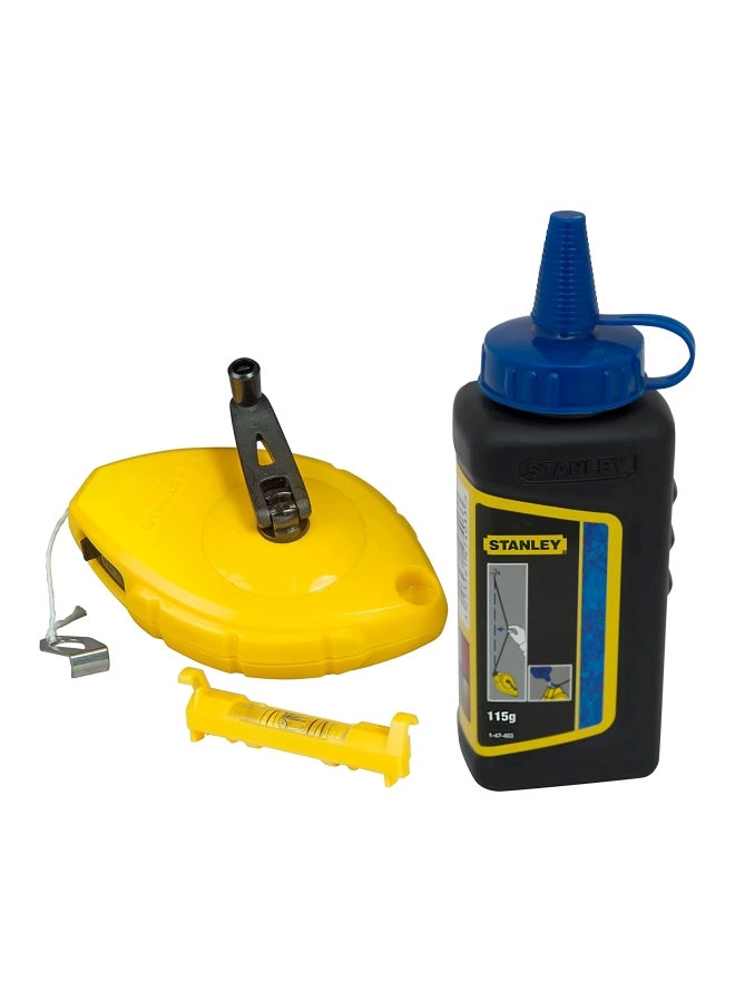 Stanley Chalk Line Kit Level Blue Chalk, 0-47-443 Blue - Image 1