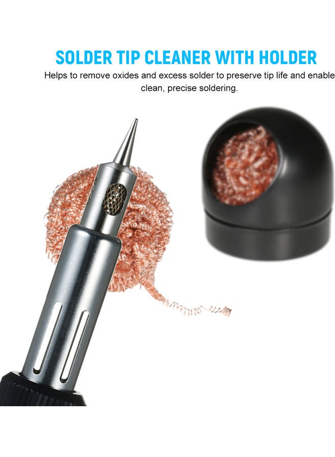 KKmoon Solder Tip Cleaner With Holder Black  - Image 5