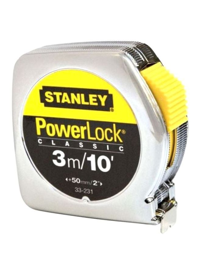 Stanley PowerLock Measuring Tape Silver/Yellow/Black 3meter  - Image 2