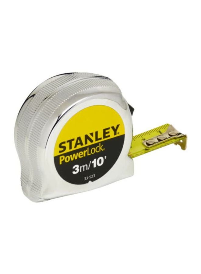 Stanley PowerLock Measuring Tape Silver/Yellow/Black 3meter  - Image 3