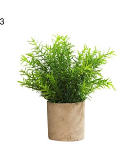 Generic Eco-Friendly Simulation Artificial Potted Plant Green/Brown 