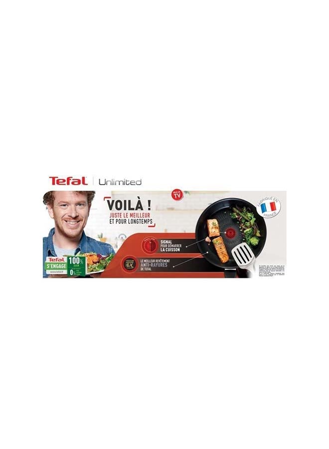 TEFAL Pancake Pan | UNLIMITED Pancake Pan 25 cm | Scratch resistance | 100% safe non stick coating | Thermo signal™ | Perfect searing | Made in France | Induction | 2 Years Warranty | G2553802 Black 25 cmcm - v1624163212/N48426152A_3