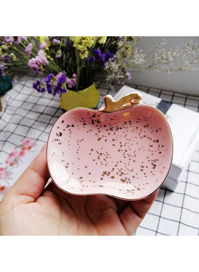 Jewelry Dish Cute Multi-purpose Ceramic Earrings Pink  - Image 2