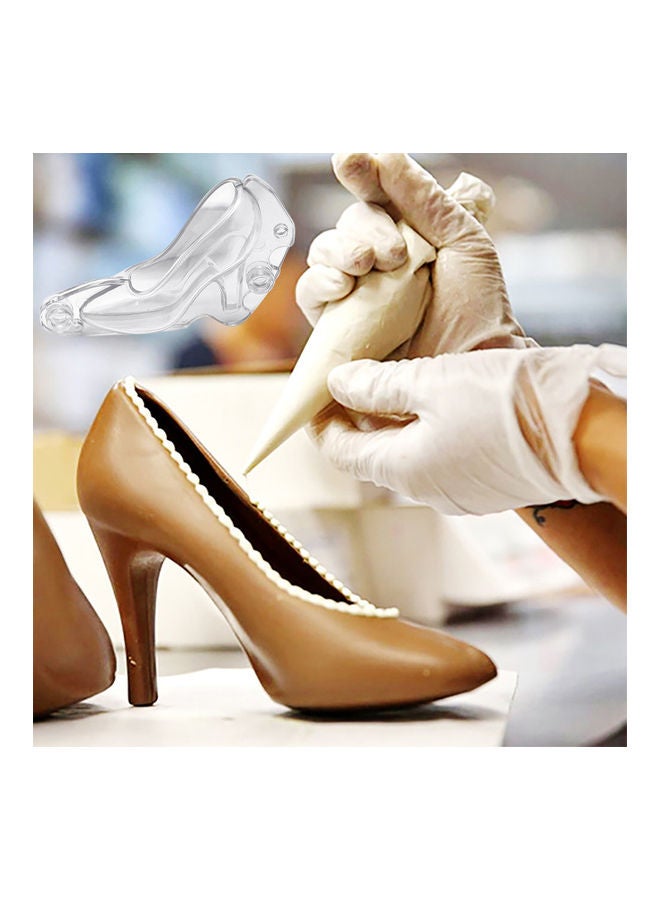High-Heeled Sandle Shape 3D Plastic Chocolate Mould Clear - Image 3
