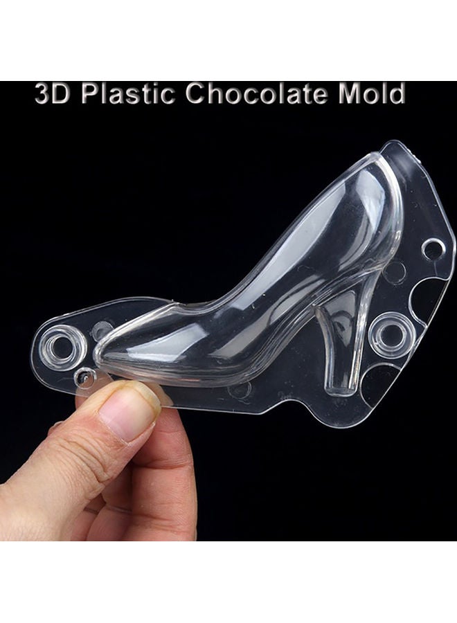 High-Heeled Sandle Shape 3D Plastic Chocolate Mould Clear - Image 2