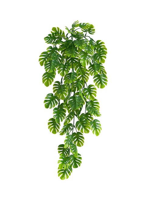 Realistic Wall Hanging Simulation Monstera for Home Decoration Green
