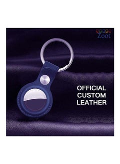 Zoot Protective Leather case cover for Apple AirTag with smart key ring Deep Navy Deep Navy  - Image 3