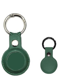 Zoot Protective Leather case cover for Apple AirTag with smart key ring Dark Green  - Image 1