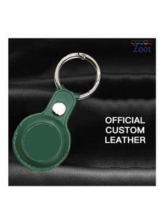 Zoot Protective Leather case cover for Apple AirTag with smart key ring Dark Green  - Image 3
