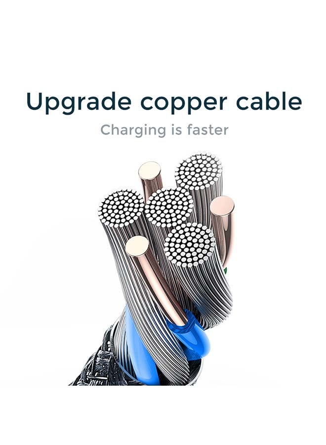 جوي روم كابل شحن سريع من Type C إلي Type C بقدرة 60 وات أسود - Image 4