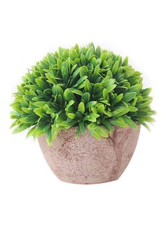 Generic Decorative Potted Artificial Plant Green/Brown 