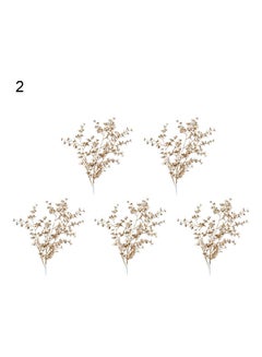 Generic 5-Piece Artificial Leaves Multicolour 
