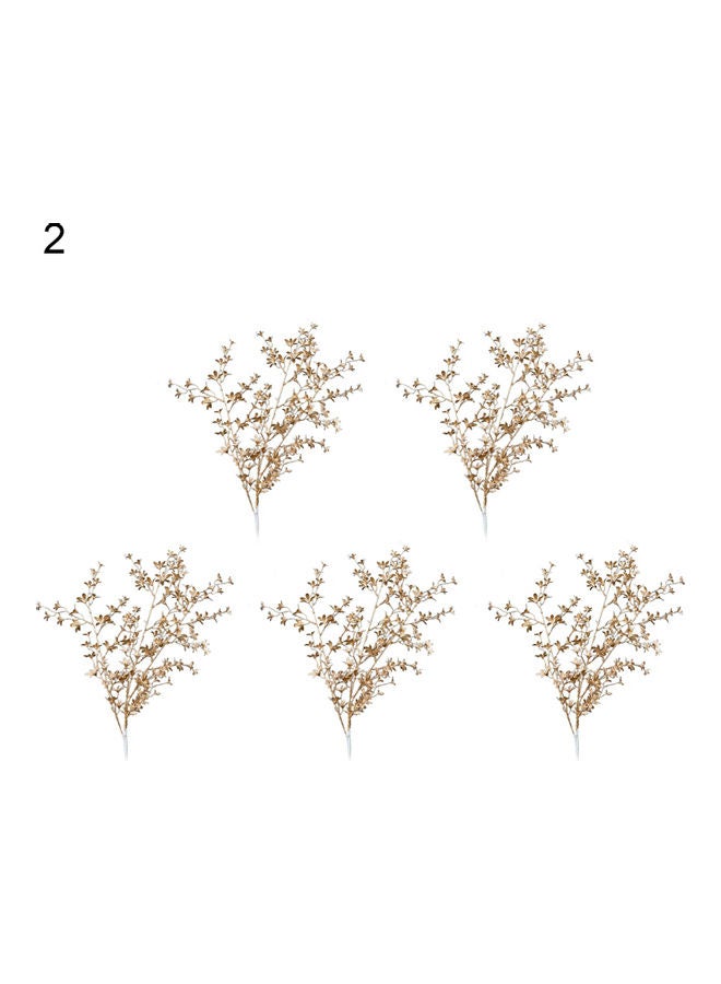 Generic - 5-Piece Artificial Leaves Multicolour - Image 1