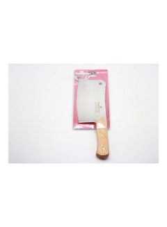 Stainless Steel Cleaver Knife Silver/Brown