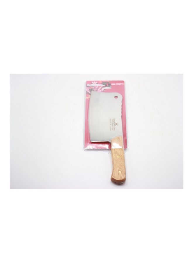 Generic - Stainless Steel Cleaver Knife Silver/Brown - Image 1