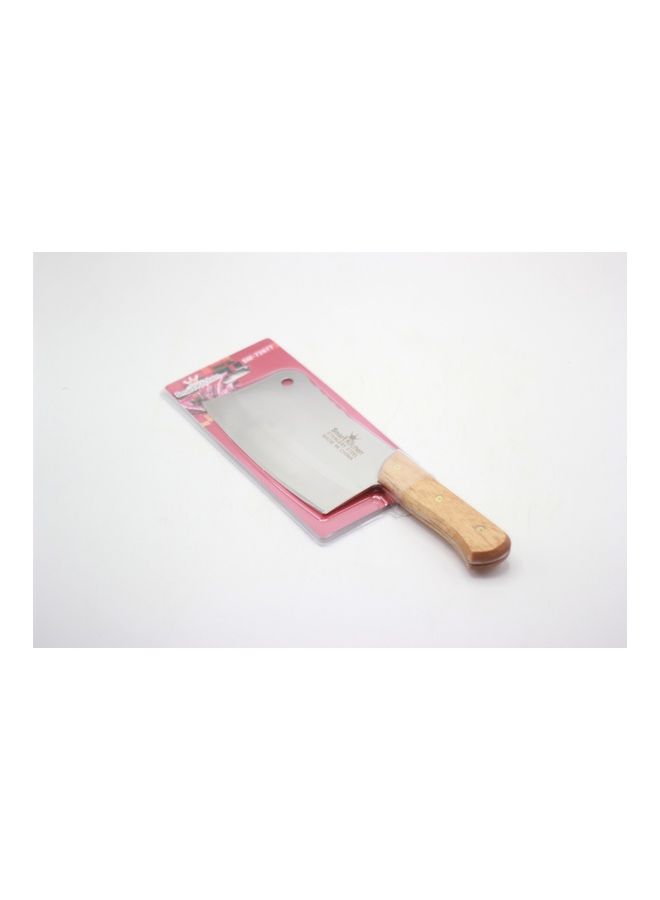 Generic - Stainless Steel Cleaver Knife Silver/Brown - Image 1