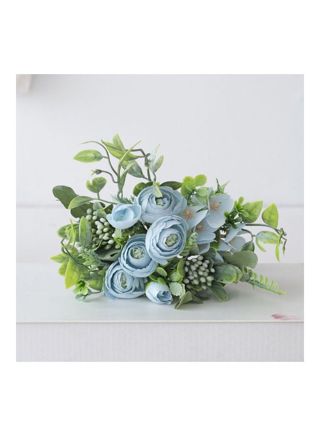 Generic Eco-Friendly Decorative Anti-Fade Artificial Plant Green/Blue  - Image 2