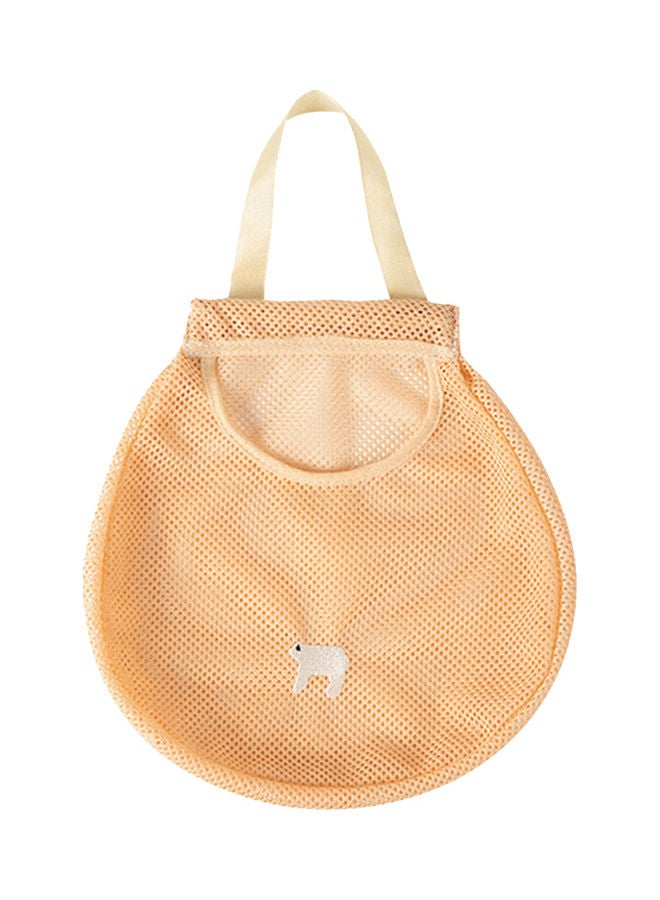 Reusable Hanging Fruit, Vegetable Storage Mesh Bag Yellow
