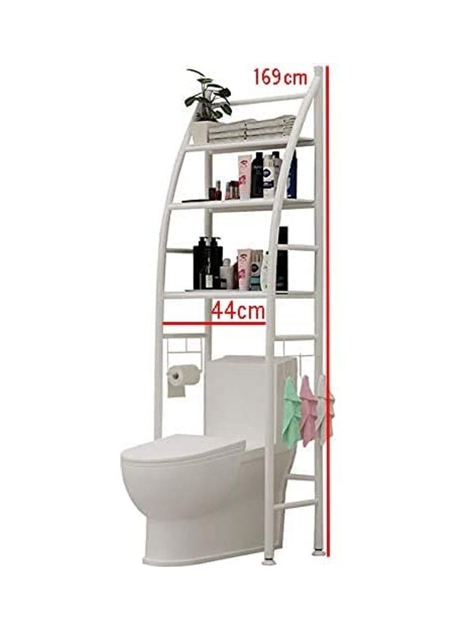 اي ار تي سي حامل للحمام موفر للمساحة بعدد 3 أرفف أبيض - Image 2