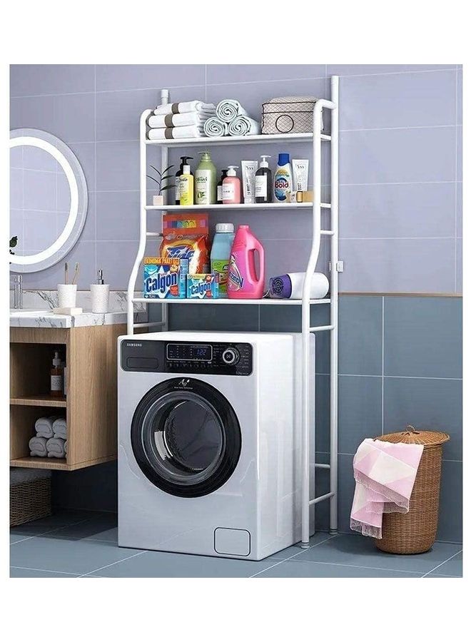 ARTC - 3-Shelf Washing Machine Space Saver Rack White 155x61x25cm - Image 1