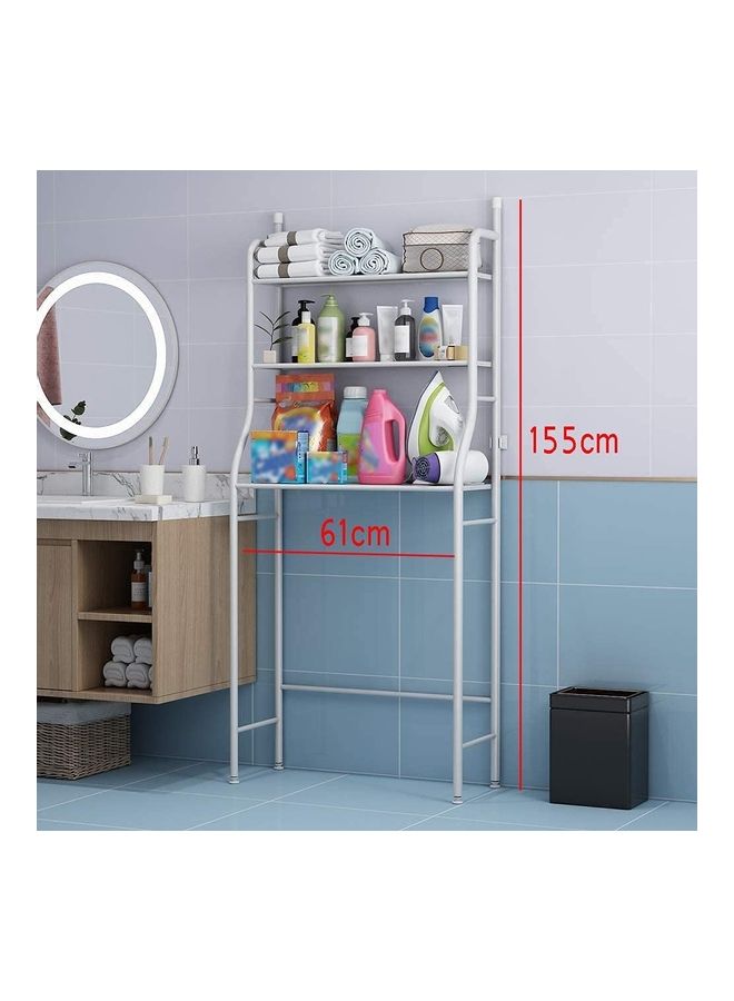 ARTC - 3-Shelf Washing Machine Space Saver Rack White 155x61x25cm - Image 1