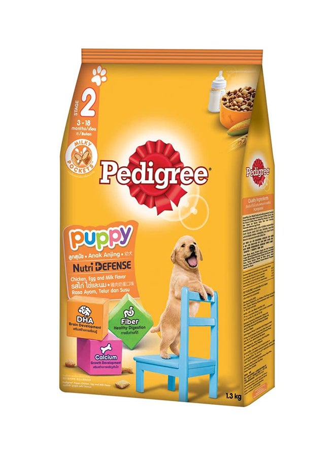 Pedigree - Chicken, Egg And Milk Flavor Dry Dog Food 1.3kg - Image 1