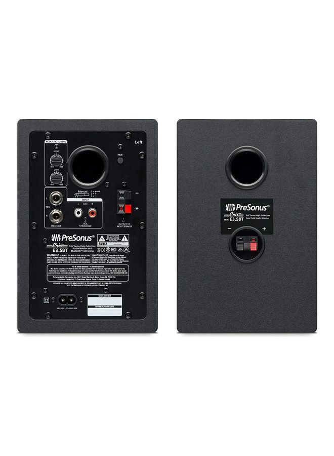 Presonus 2-Piece Eris E3.5 Studio Monitors Bluetooth Speakers 3.5BT 3.5BT Black - Image 2
