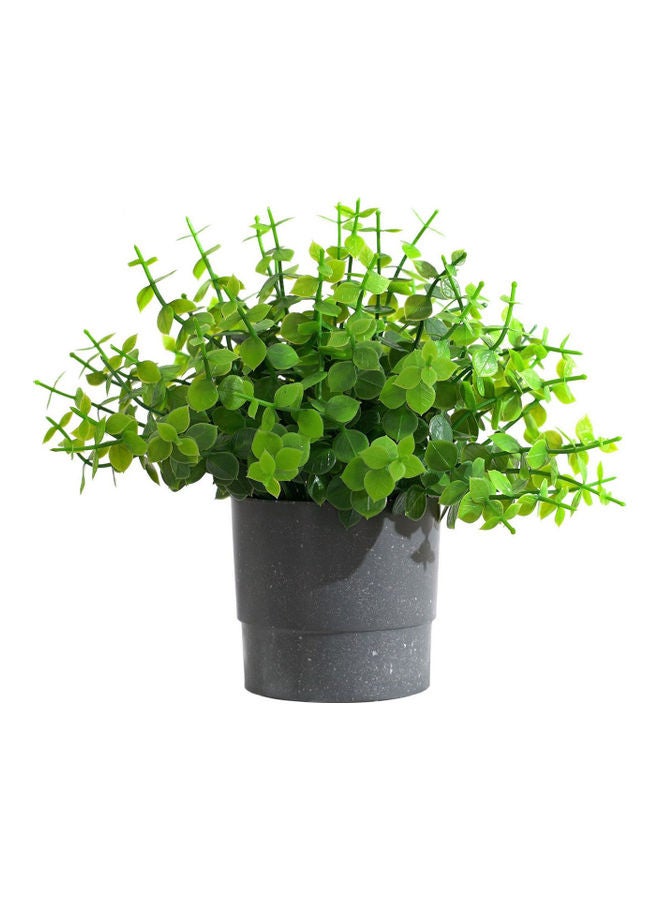 Generic Artificial Bonsai Grass No Watering Decorative  Fadeless Green/Black 