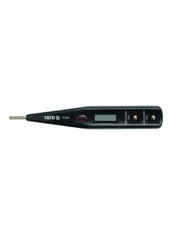 LCD Display Digital Voltage Tester Black