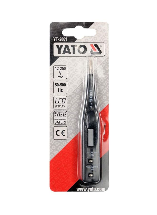 LCD Display Digital Voltage Tester Black
