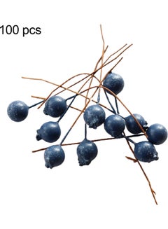 100-Piece Artificial Berries Blue